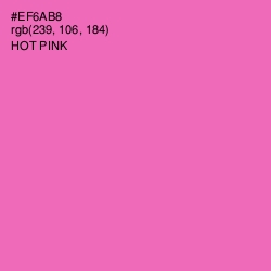 #EF6AB8 - Hot Pink Color Image